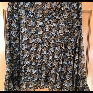 NWT Women’s Michael Kors Ruffled Silk Blouse